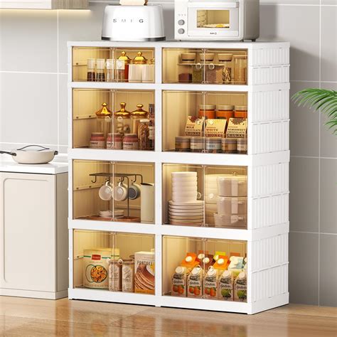 stackable foldable storage cabinets